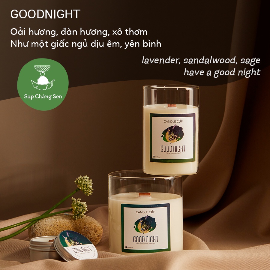 Nến thơm Candle Cup Agaya Size M - Sáp cọ và tinh dầu thiên nhiên