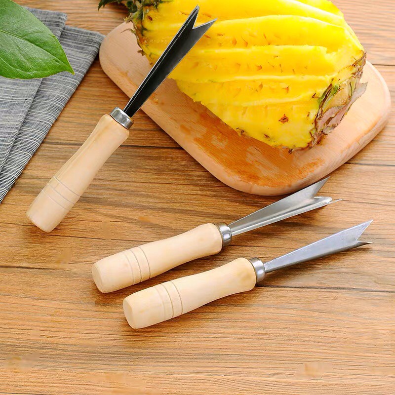 Dụng Cụ Gọt Cắt Mắt Khóm Thơm Dứa Siêu Nhanh Lưỡi Thép Chữ V Chuyên Dụng