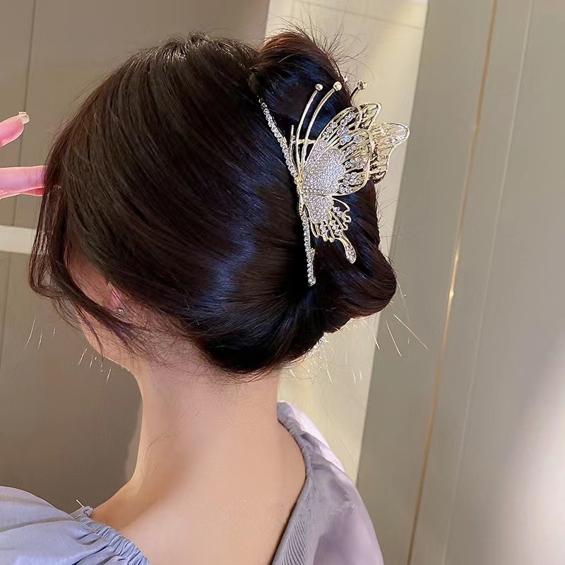 Kẹp Tóc Hình Bướm Đính Kim Cương Giả Phong Cách Hàn Quốc Nhật Bản Mới Dành Cho Bạn