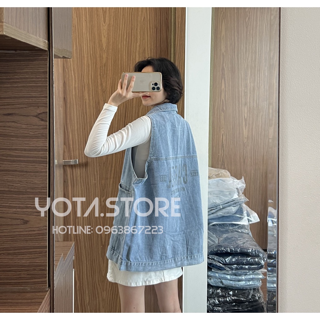 Áo khoác jeans gile - KB67