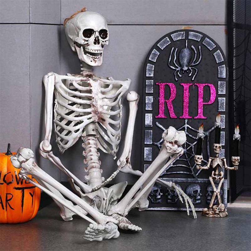 Mô Hình Bộ Xương Người Bằng Nhựa Tăng Chiều Cao 40cm Trang Trí Halloween