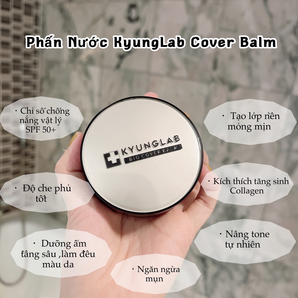 Phấn Nước Cushion Kyunglab Siêu Lành Tính Che Khuyết Điểm, Nâng Tone, Chống Nắng Căng Bóng Cả Ngày 100g