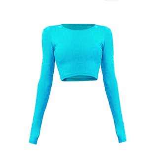 Olaben áo tập yoga gym thiết kế 3d déese fleur bra dazzle blue