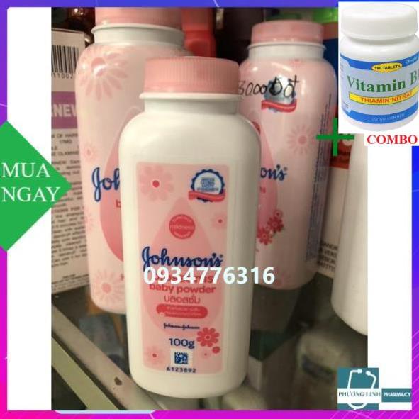 Combo Vitamin B1 chai 100 viên+ Phấn em bé Gohuson’s baby hồng