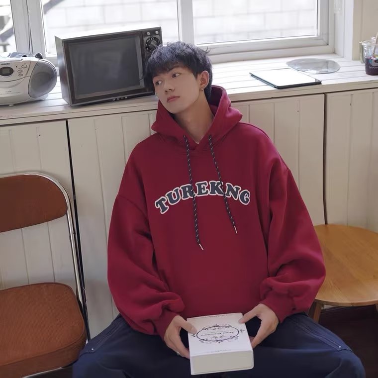 Áo hoodie Dáng Rộng In Chữ Thời Trang Hàn Quốc Chất Lượng Cao