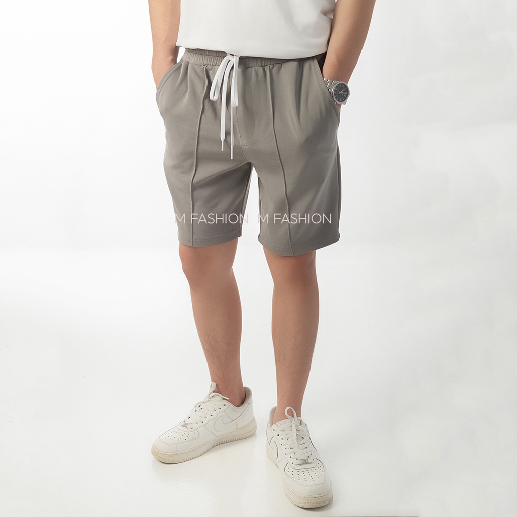 Quần short nam thun gân cotton cao cấp đi biển mặc nhà M Fashion SN06