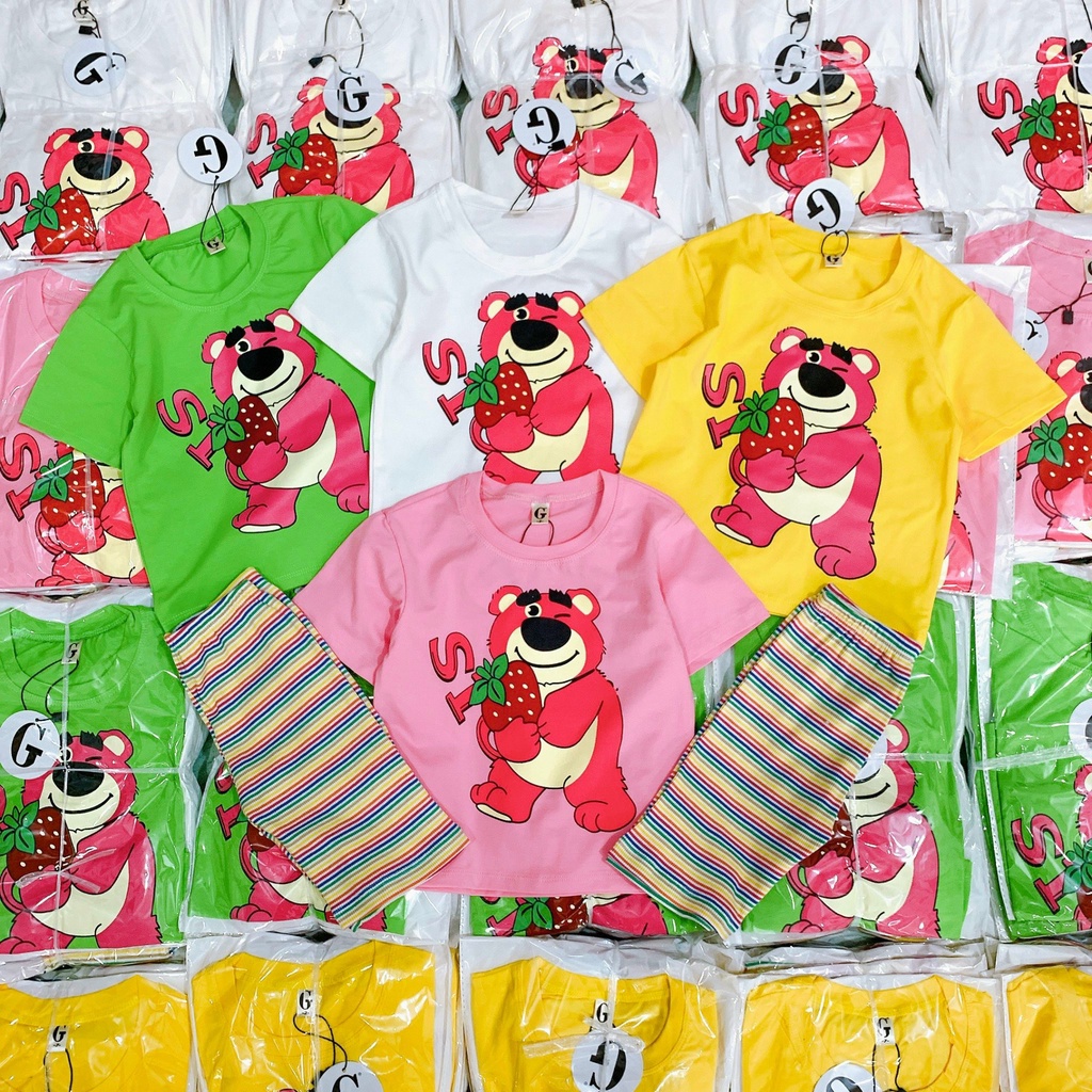 Lyvyshop - (Cotton SG chính phẩm) Bộ quần áo bé gái siêu dễ thương từ 09-28kg