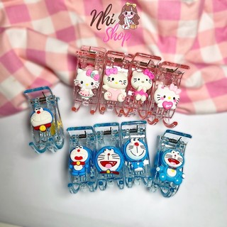 Kẹp tóc càng cua 3 răng hello kitty doraemon