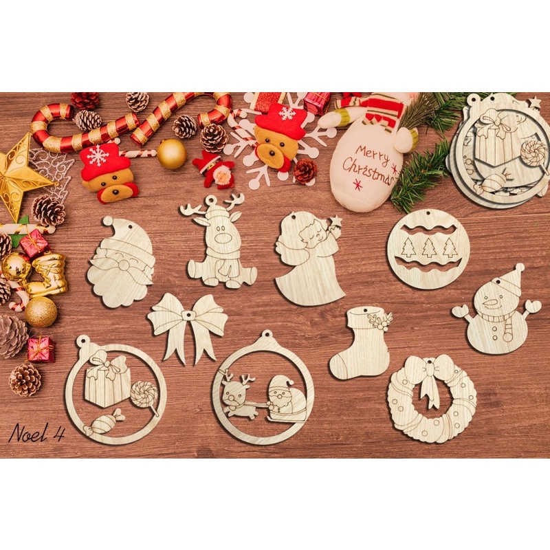 Set tô màu chủ đề noel ,decor sáng tạo trang trí noel siêu đẹp