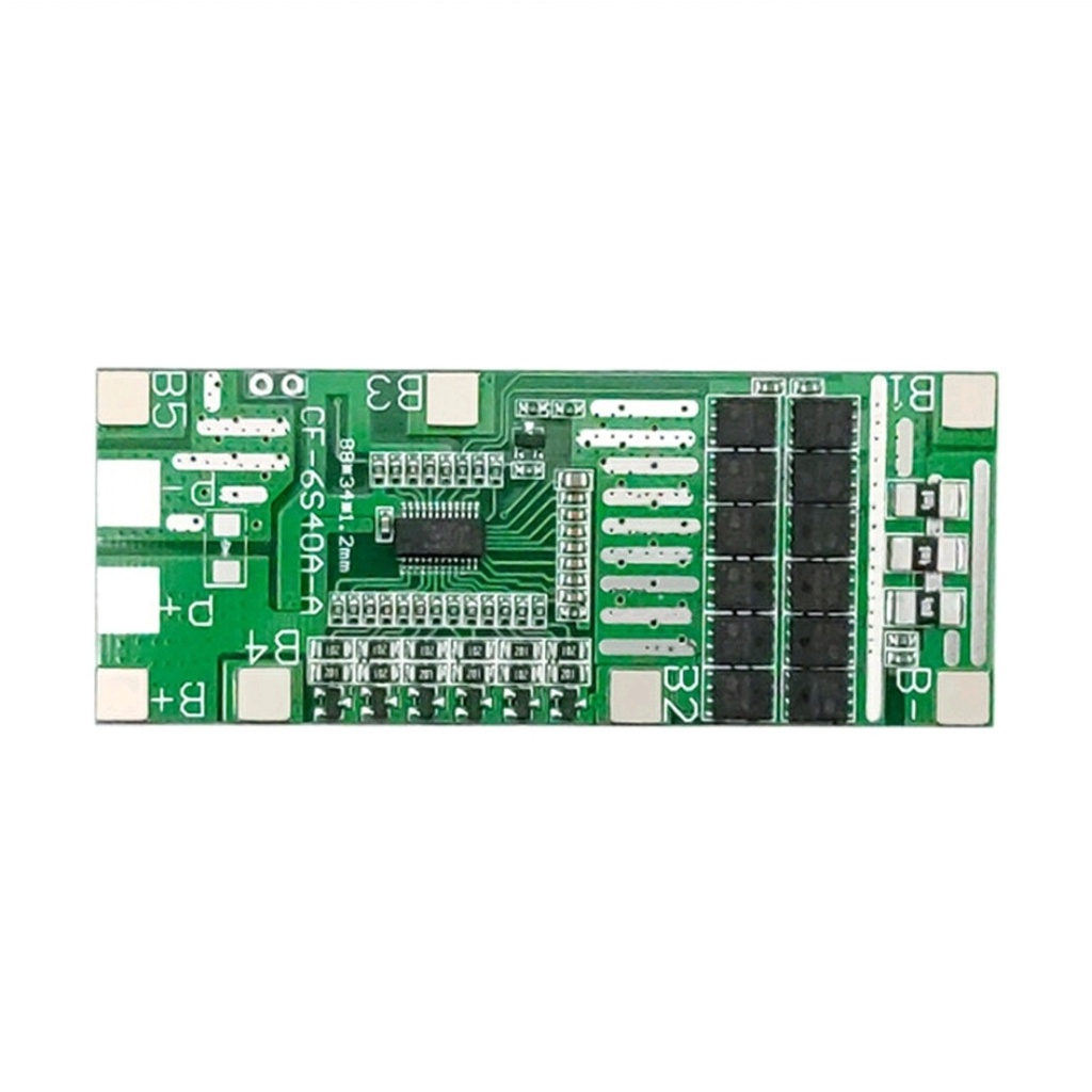 Mạch bảo vệ cân bằng 6S 24V 40A. Chuyên dùng đóng bình pin xe điện 24V. Dùng được cho pin Li-on 18650 và Lipo 3.7V