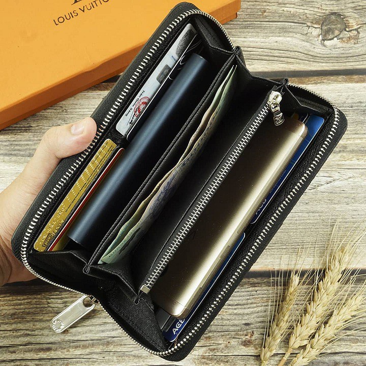 Ví dài cầm tay nam nữ cao cấp LV-556