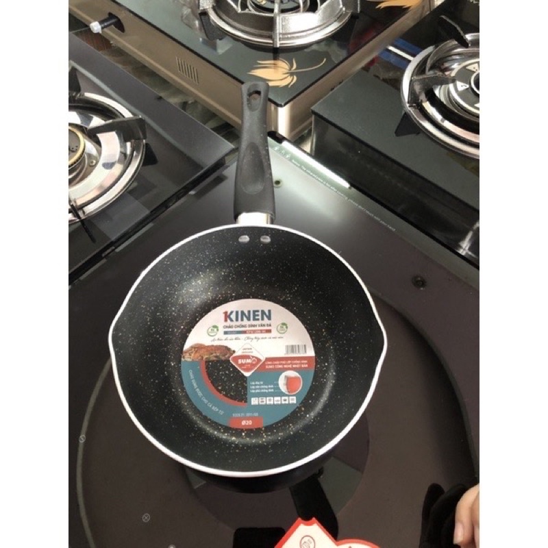 Chảo sâu lòng chống dính Kinen - Chảo chống dính Inox đáy từ và đáy thường