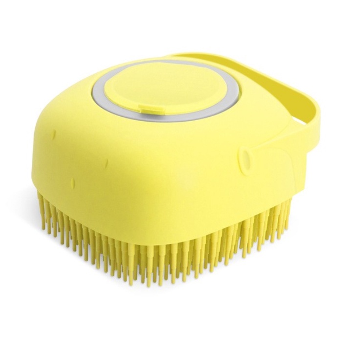 Bàn chải bông tắm silicone tạo bọt cho chó mèo có dây treo sạch sẽ - Bivido