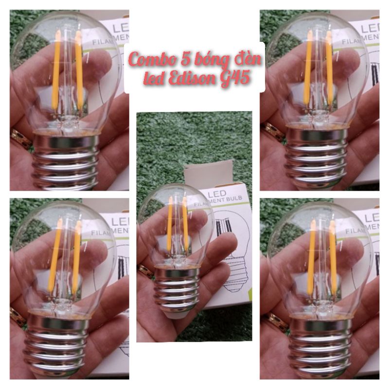 [Combo 5 bóng]Đèn led Edison G45