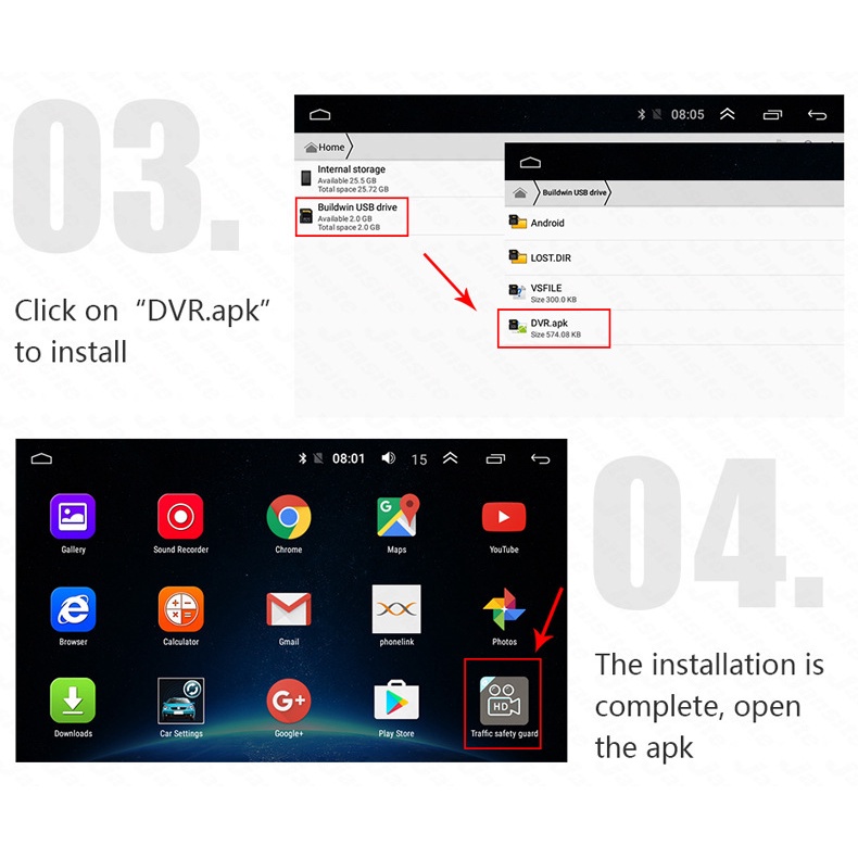 Camera Hành Trình Xe Hơi 1080P HD USB DVR Full HD 1080P