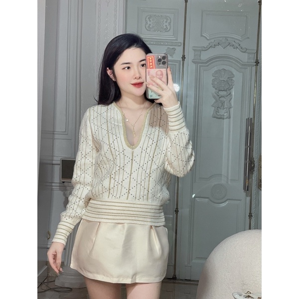 Áo len mix cv tactar