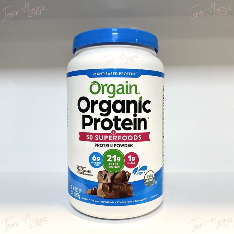 Bột protein hữu cơ Orgain Organic Protein & Superfoods vị vani, socola 918g mẫu mới