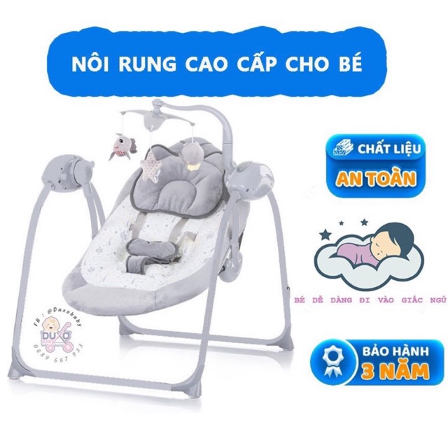 Nôi rung cho bé cao cấp, ghế rung cho bé sơ sinh umoo.
