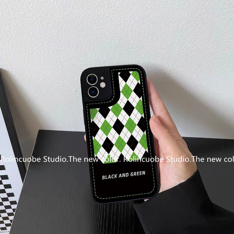 Ốp Điện Thoại Mềm Chống Sốc Toàn Diện Vân Kim Cương Cho iPhone 12 11 xs 14Plus 67 xr 13Promax 8piPhone14