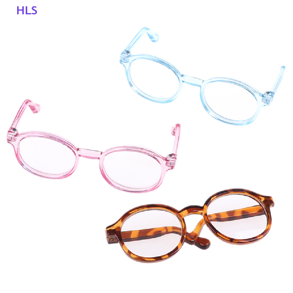 1 Mắt Kính Tròn Trong Suốt 9CM Dành Cho Búp Bê 1 / 6