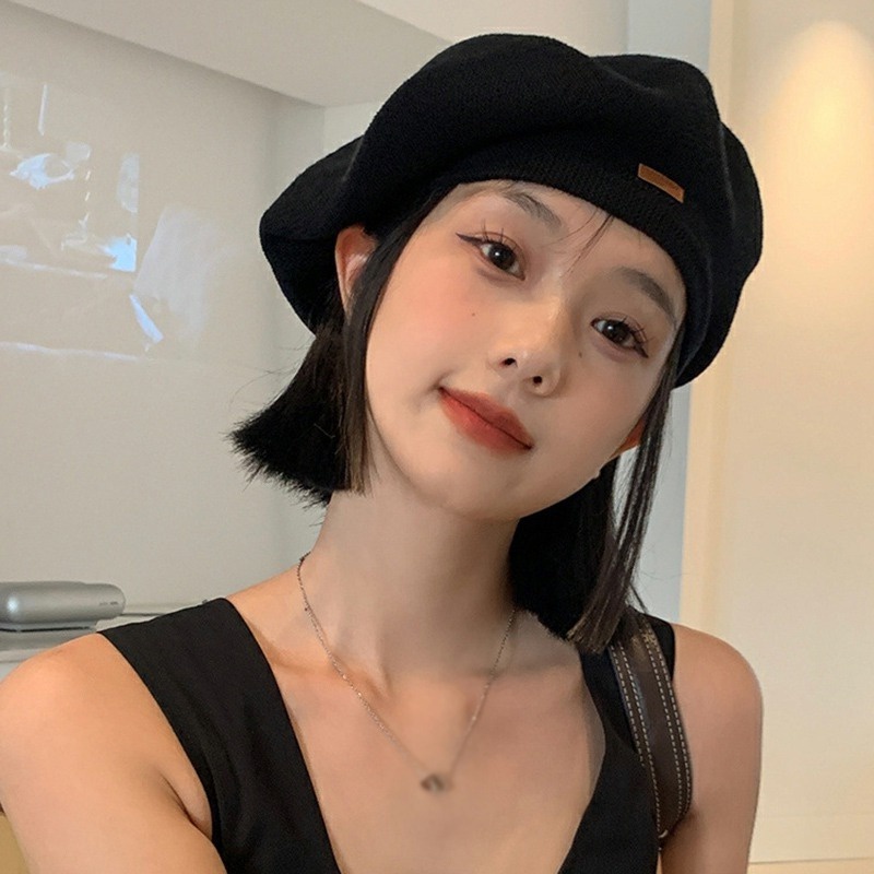 Mũ Beret Da Phong Cách Hàn Quốc Ngọt Ngào Cho Nữ