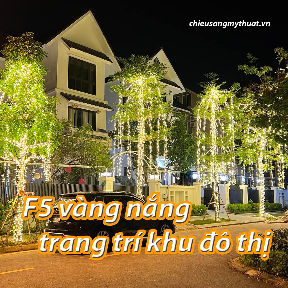 Đèn trang trí dây led đúc F5 điện áp 12V chống nước dùng quấn cây trang trí quán cafe làm biển quảng cáo