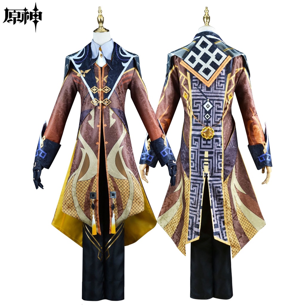Tóc Giả Hóa Trang Jingyue Game Genshin Va Chạm Zhongli Cho Nam Và Nữ