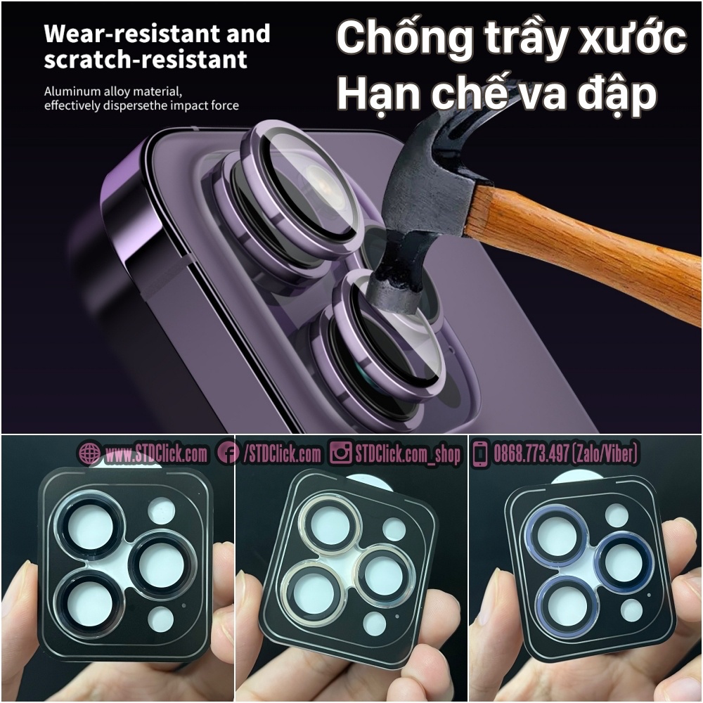 KÍNH CAMERA IPHONE 14 PRO MAX - 14 PRO - 14 PLUS - 14 MINI URR AUTOBOT 3D AR SIÊU MỎNG CHÍNH HÃNG - HÀNG CHUẨN