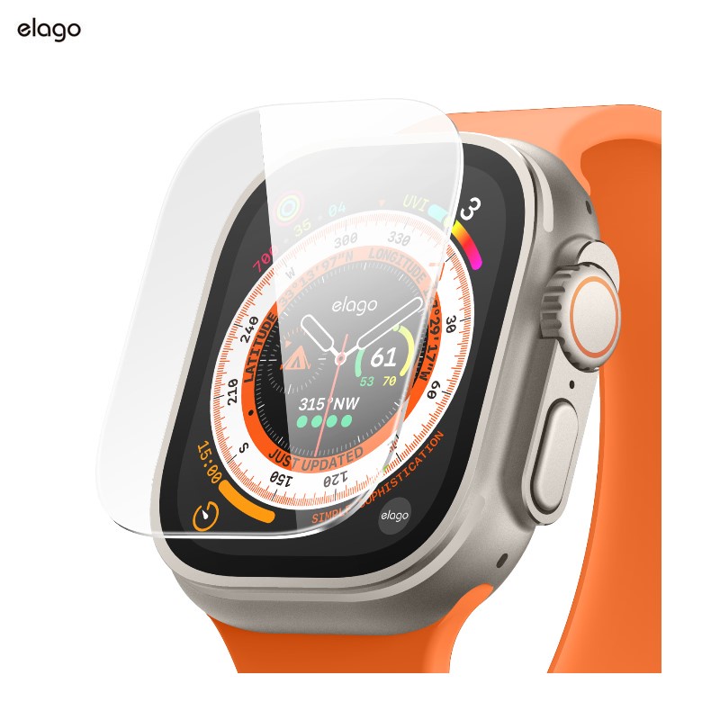 Kính cường lực bảo vệ màn hình elago cho Apple Watch Ultra 1-4