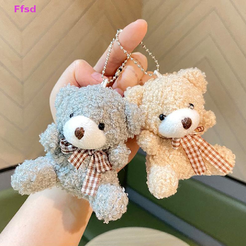 {Ffsd} Hàng Bán Chạy 1 Thú Nhồi Bông Hình Gấu Hoạt Hình Dễ Thương Gắn Móc Khóa Túi Xách Đồ Chơi Trẻ Em *