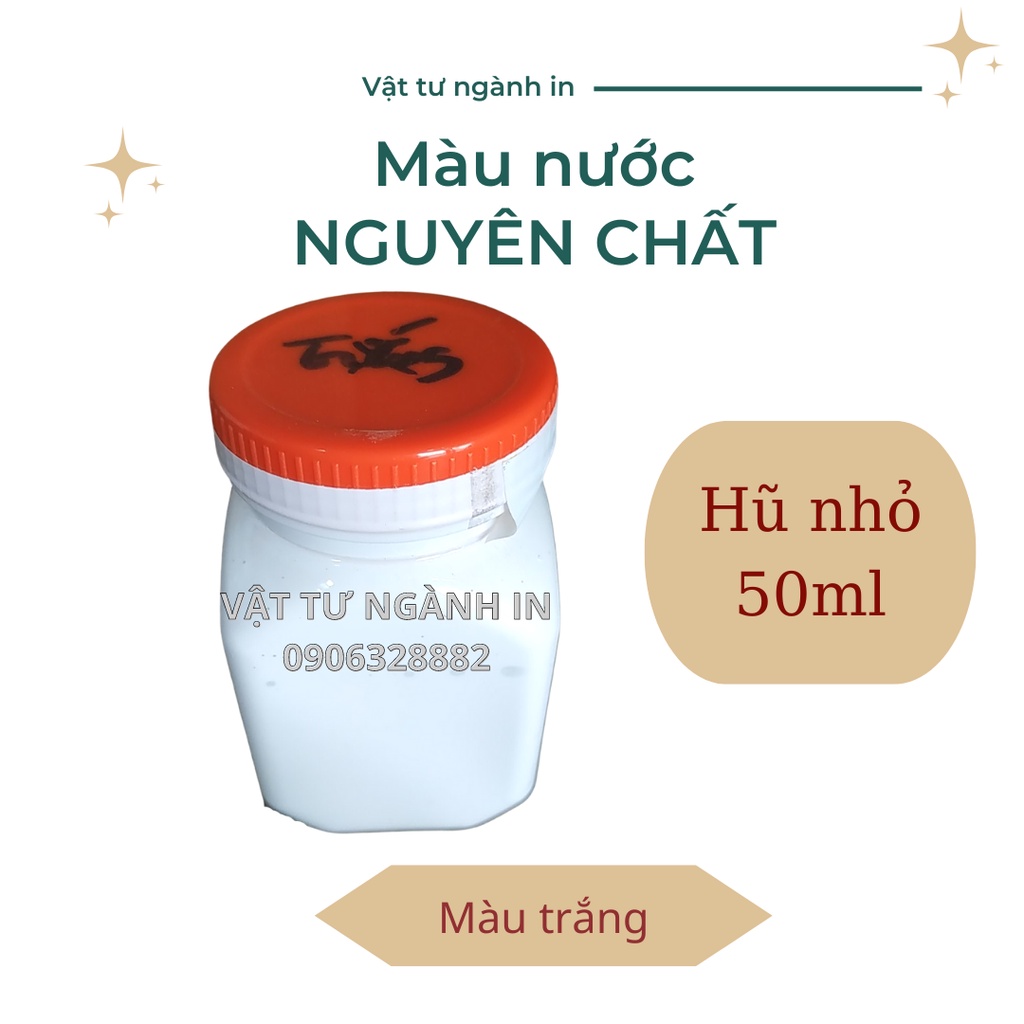 Combo 13 màu nước NGUYÊN CHẤT hũ 50ml để tô tượng, pha sơn nước, vẽ tranh, vẽ màu, hội họa, in lụa trên vải