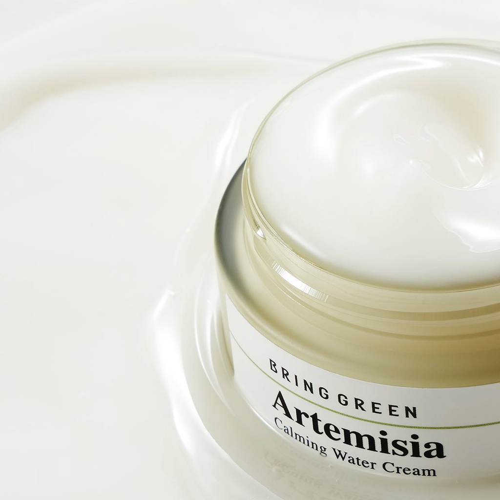 Kem dưỡng ẩm Ngải Cứu làm dịu da Bring Green Artemisia Calming Water - Repair Cream 75ml