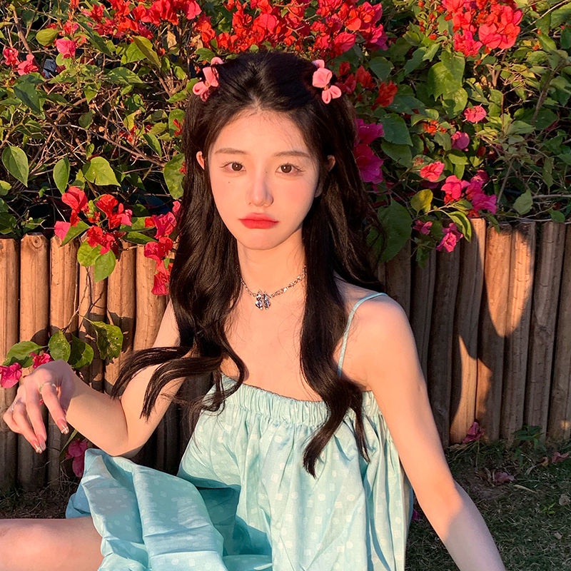 【qiaozhi】Kẹp Tóc Nơ Hai Mặt Cỡ Nhỏ Họa Tiết Thỏ Đáng Yêu Thời Trang Cao Cấp Cho Nữ