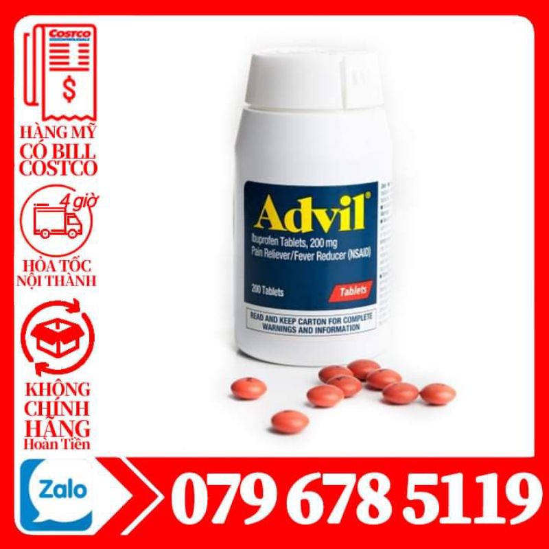 Hộp đựng_ÁDVIL_200mg_200 viên_DATE 2024
