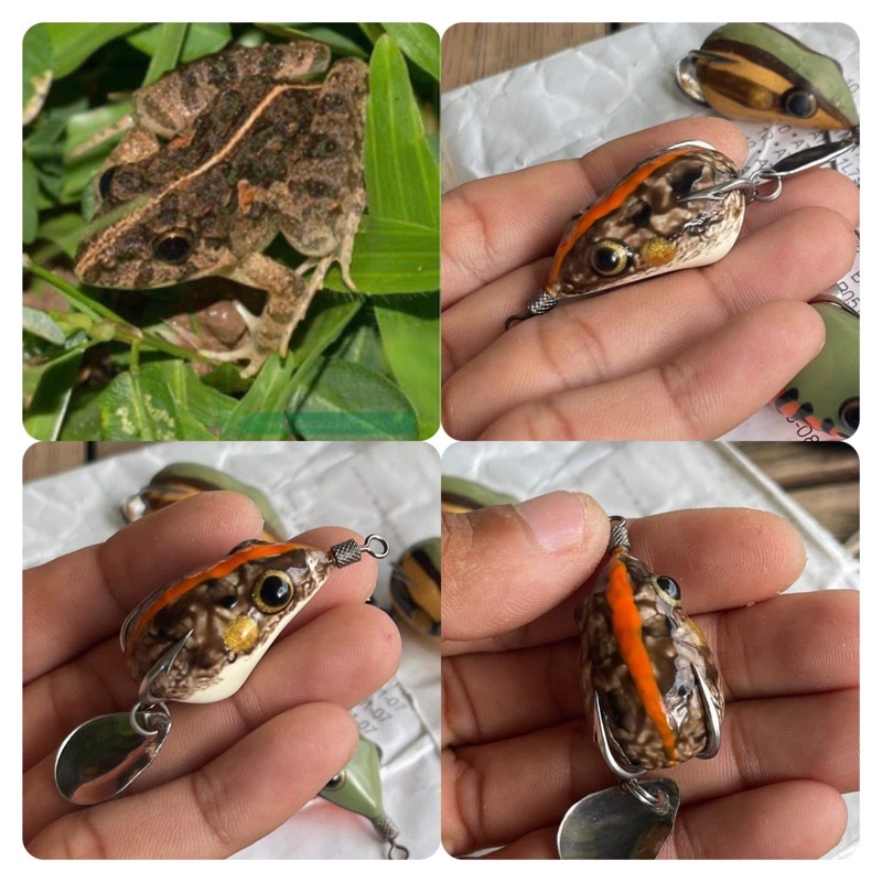 Nhái hơi VV35 LƯỠI ĐỘ, Như nhái thật  cực nhạy cá táp, đóng là dính