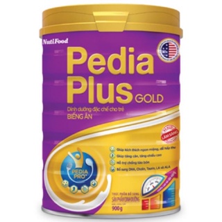 Sữa Nutifood Pedia plus gold cho trẻ biếng ăn loại 900 gam