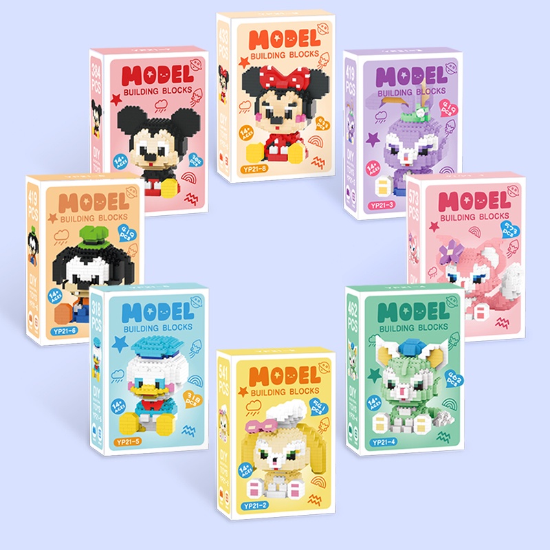 Bộ Đồ Chơi Lắp Ráp Nhân Vật Hoạt Hình Disney 3d Xếp Hình Lắp Ghép Mini Thỏ Stella Gấu Dễ Thương Cho Bé Gái annhienstore
