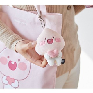 [Apeach Kakao friends] gấu bông đào móc khoá ôm tim chính hãng