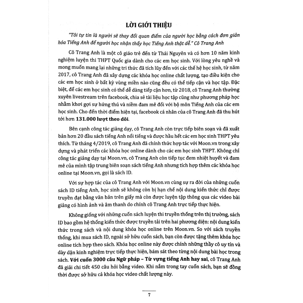 Sách 3000 Câu Ngữ Pháp Và Từ Vựng Hay Sai