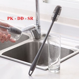 Cọ rửa ly, cốc, chén, bình sữa silicon cán dài tiện dụng - siêu rẻ