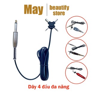 Dây 4 đầu đa năng cắm máy pen phun xăm