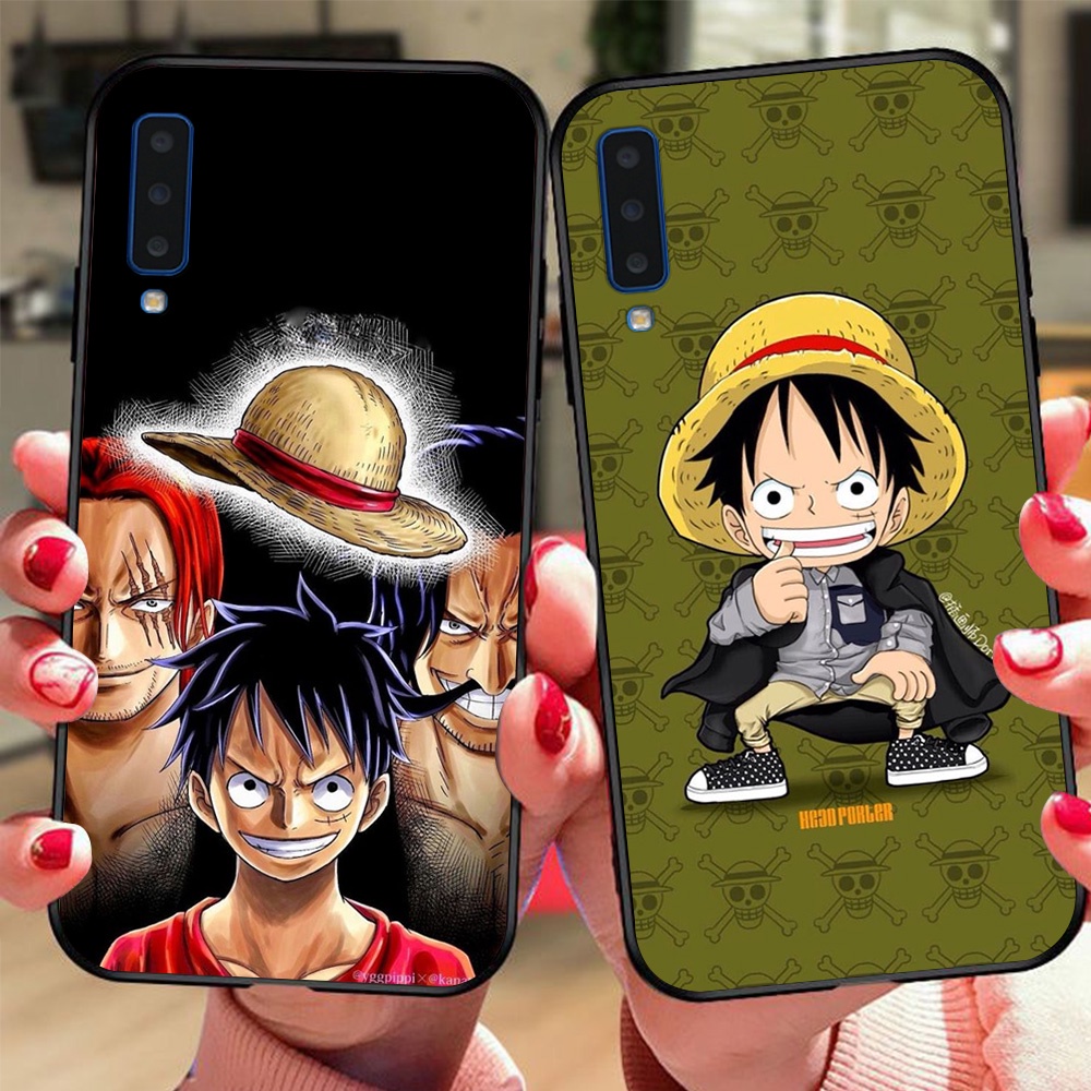 Ốp lưng điện thoại Samsung a7 2018 / ss a9 2018 lufy mũ rơm vua hải tặc one piece