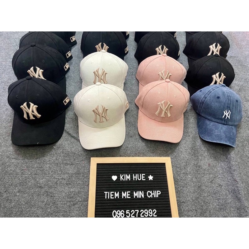 Mũ thêu chữ NY xuất xịn, full tag