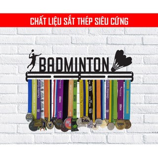 Giá treo huy chương cầu lông lên tường