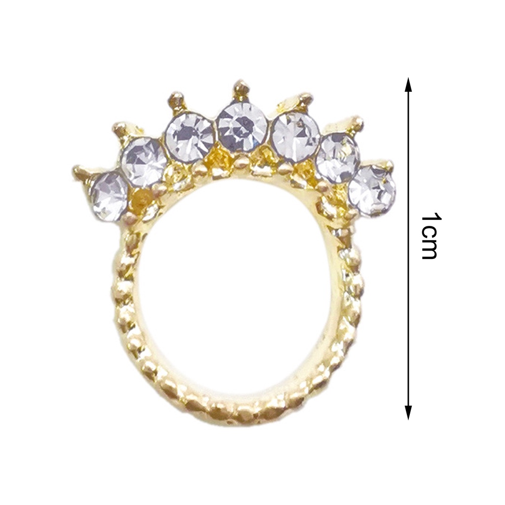 Túi 10 Hạt Kim Cương Giả 3D Trang Trí Móng Tay DIY Sáng Tạo