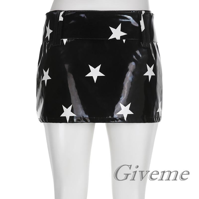 Chân Váy Da Dạng Quấn In Họa Tiết Ngôi Sao Thời Trang Xuân Hè Cho Nữ