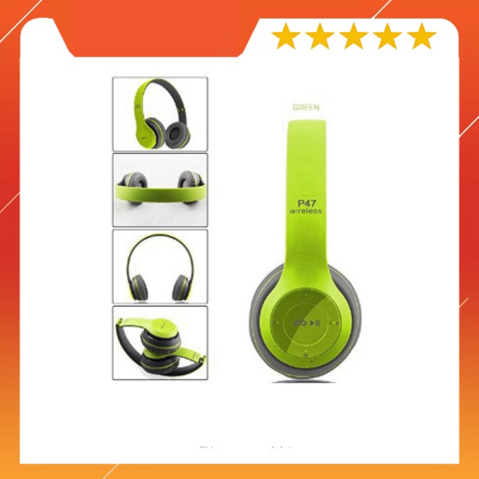 Tai nghe bluetooth tai Mèo, P47 có khe cắm thẻ nhớ - Âm Thanh Đỉnh Cao