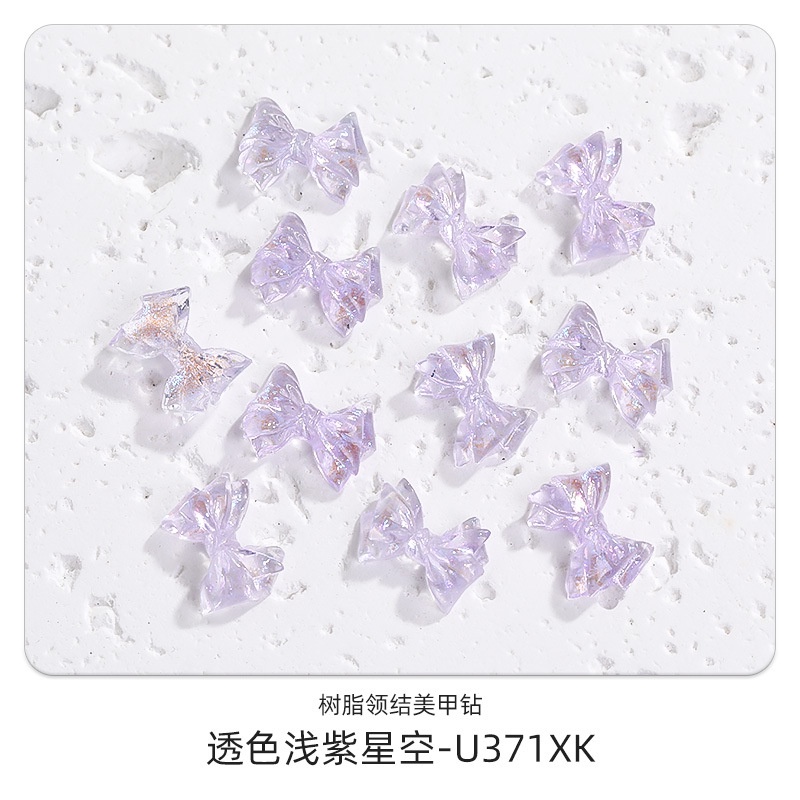 Phụ Kiện Trang Trí Móng Tay Trong Suốt Hình Bướm Màu Sắc Nổi Bật Thời Trang