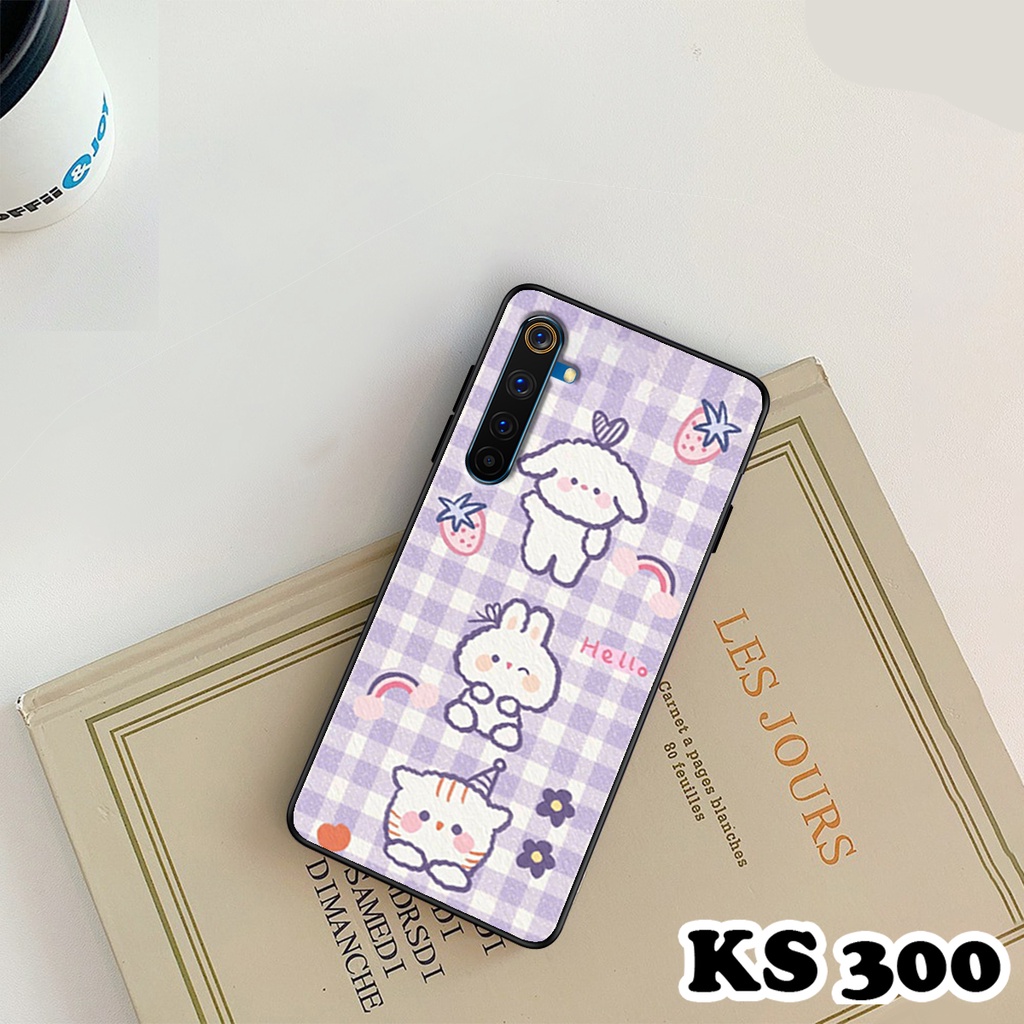 Ốp lưng Oppo Realme 6 - Realme 6 Pro - Ốp Oppo in hình Gấu&amp;Thỏ siêu xinh - Lưng nhám viền TPU