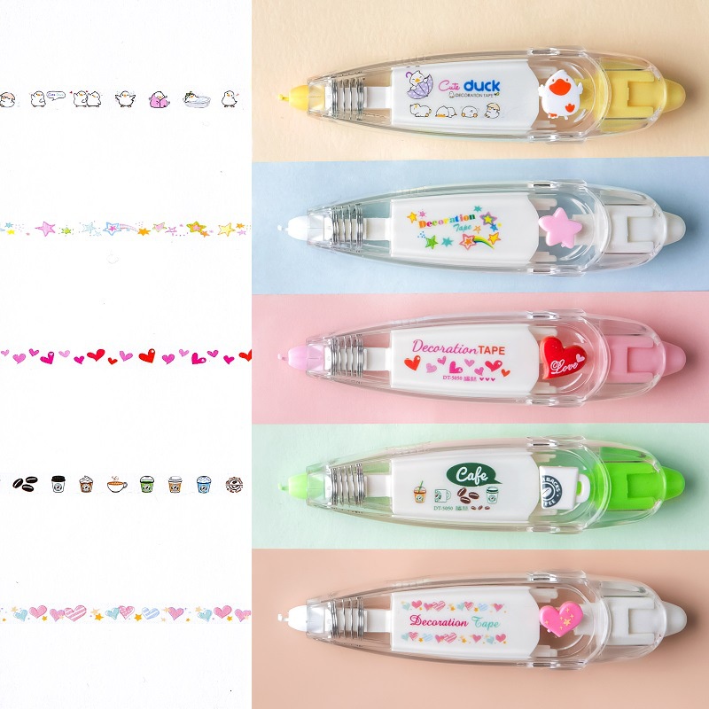Bút Kéo Sticker Họa Tiết Hoạt Hình Đáng Yêu Tiện Dụng